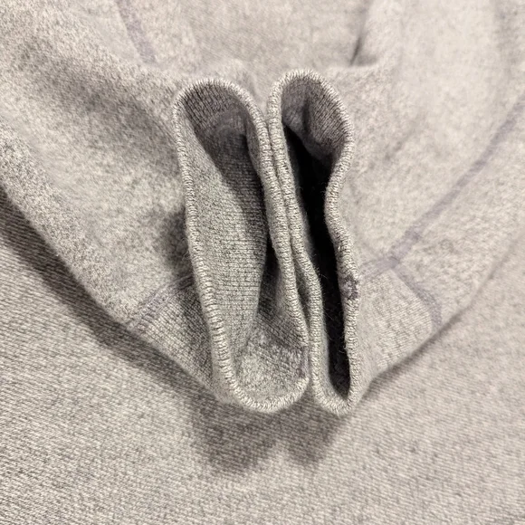Reigning Champ Mélange Loopback 1/2 Half-Placket Snap Button Heathered Grey M - Picture 11 of 14